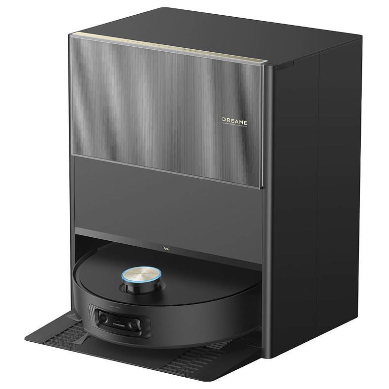Dreame Aqua10 Ultra Roller robotizētais putekļsūcējs ar sauso un mitro uzkopšanu, 30 000 Pa, AquaRoll™ svaigā ūdens rullītis, 100 °C karstā ūdens pašattīrīšana, VersaLift™ LDS LiDAR, AI šķēršļu atpazīšana, 6400 mAh, automātiskā dokstacija, melns