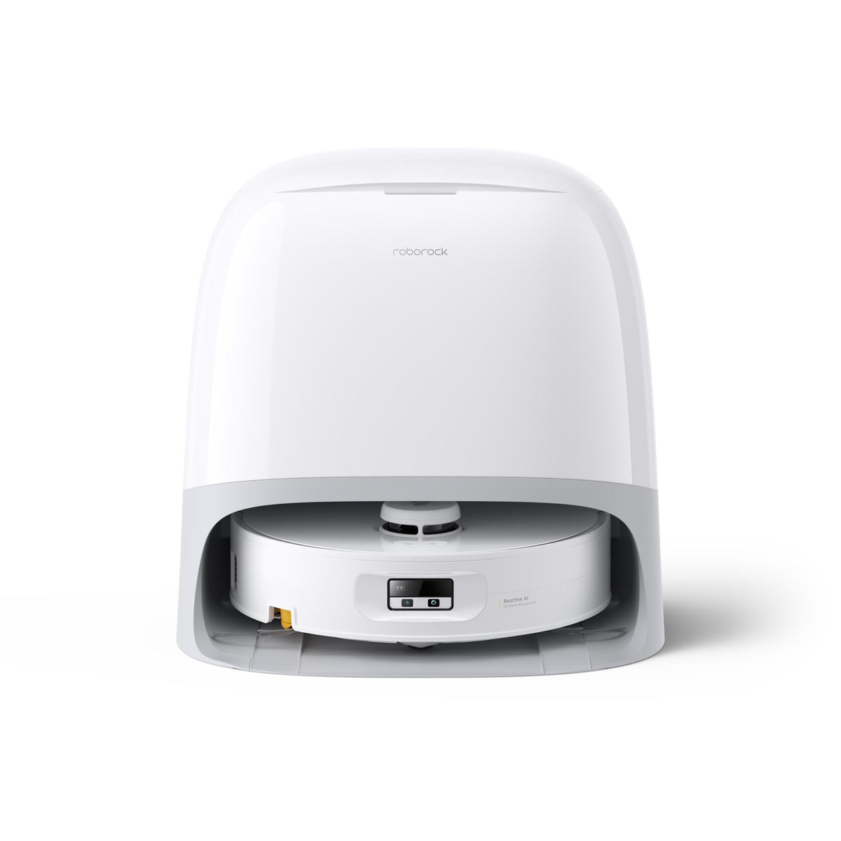 Roborock Qrevo Curv 2 Flow robotic vacuum cleaner, 20,000 Pa, dry and wet cleaning, LiDAR navigation, automatic docking with water refill and wastewater drainage, 5200 mAh, white