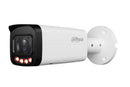 Dahua 8 MP āra bullet IP kamera, 2,7–13,5 mm, 114–32°, Smart Dual Light līdz 60 m, H.265, WDR, SMD Plus, cilvēku un transportlīdzekļu noteikšana, mikrofons, microSD līdz 256 GB, PoE, IP67, balta