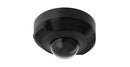 Ajax DomeCam Mini 5 MP iekštelpu IP kamera, 2,8 mm, 110° skata leņķis, IR nakts redzamība līdz 15 m, H.264/H.265, WDR, AI cilvēku un transportlīdzekļu noteikšana, microSD līdz 256 GB, PoE, IP65, melna