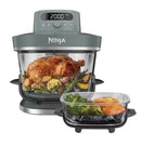 Ninja CRISPi PRO XL AS101EUGY, 7-in-1 stikla karstā gaisa friteris, 2050 W, 5,7 l un 2,3 l CleanCrisp tvertnes, Air Fry, Max Crisp, Bake, Roast, Dehydrate, Re-crisp un Prove, pelēks