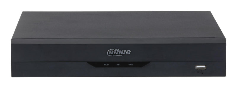 Dahua NVR4108HS-EI, 8 kanālu WizSense tīkla videoreģistrators, līdz 16 MP IP kamerām, 1 × SATA līdz 20 TB, 80 Mb/s, SMD Plus, sejas atpazīšana, perimetra aizsardzība, HDMI 4K