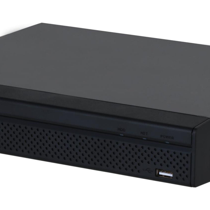 Dahua NVR2104HS-P-4KS3, 4 kanālu Lite tīkla videoreģistrators ar 4 PoE portiem, līdz 12 MP IP kamerām, 1 × SATA līdz 20 TB, 80 Mb/s, SMD Plus, HDMI 4K, Smart H.265+