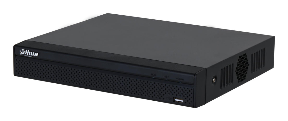 Dahua NVR2104HS-P-4KS3, 4-канальный сетевой видеорегистратор серии Lite с 4 портами PoE, поддержкой IP-камер до 12 МП, 1 × SATA до 20 ТБ, 80 Мб/с, SMD Plus, HDMI 4K, Smart H.265+
