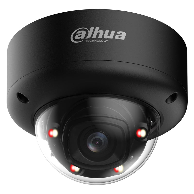 Dahua 5MP WizMind dome IP kamera, 2,7–13,5mm, IR 60m, Smart Dual Light, AI, WDR, PoE, IP67, IK10, melna