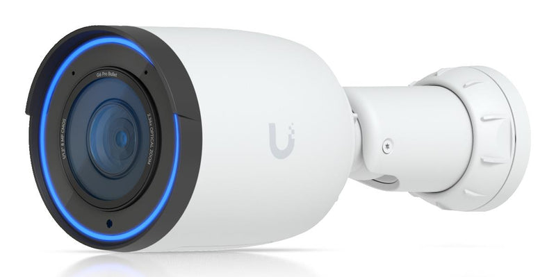 Ubiquiti G6 Pro Bullet 8MP 4K IP kamera, 2,36x optiskā tālummaiņa, IR 40m, PoE+, IP66, balta