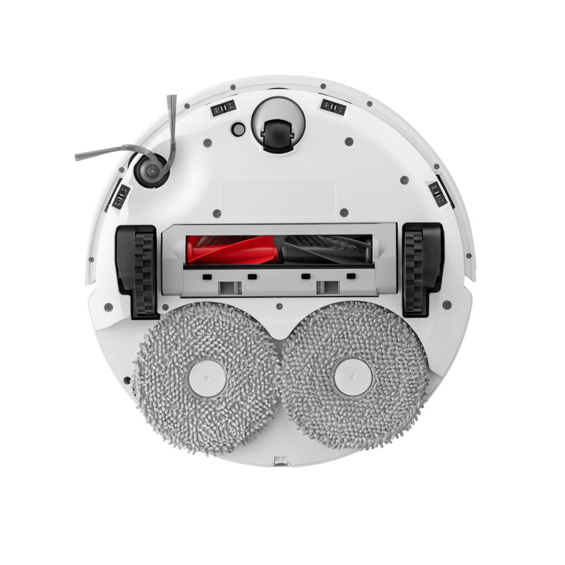 Roborock Qrevo 5AE robotizētais putekļsūcējs, 12 000 Pa, sausā un mitrā uzkopšana, LiDAR, FlexiArm, automātiskā dokstacija, 5200 mAh, balts