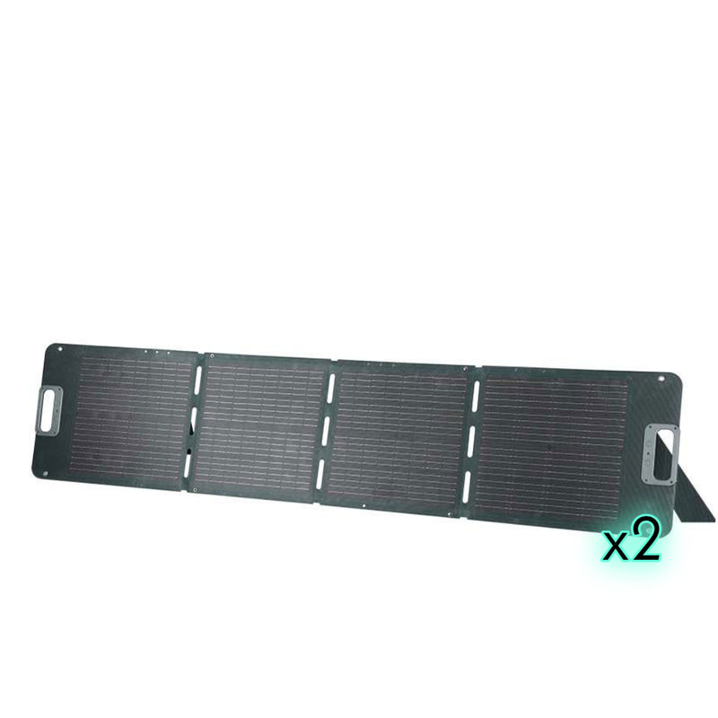 2x120W salokāms saules panelis ar 2in1 kabeli pārnēsājamai spēkstacijai