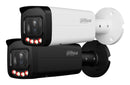 Dahua 8 MP bullet IP kamera, 2,7–13,5 mm, motorizēts objektīvs, 114–32° skata leņķis, Smart Dual Light, balta gaisma līdz 60 m, WDR 120 dB, WizSense, SMD Plus, cilvēku un transportlīdzekļu noteikšana, mikrofons, microSD līdz 256 GB, PoE, IP67, IK10, melna