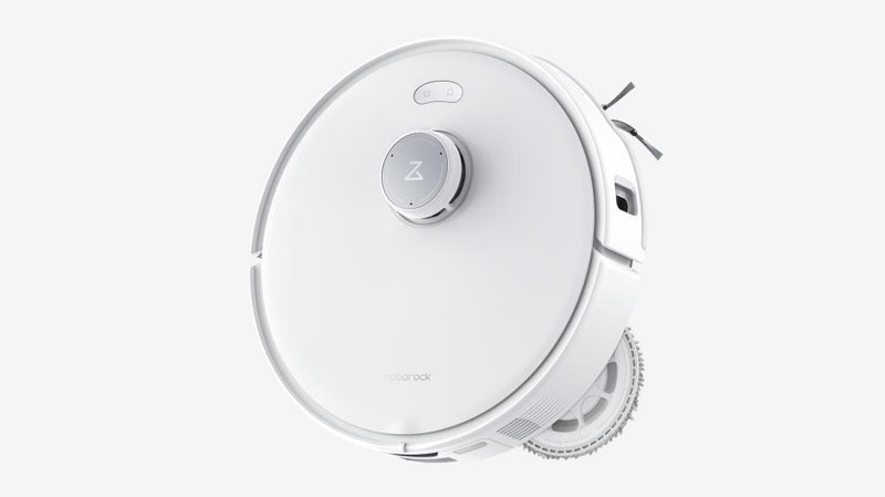 Roborock Qrevo Edge robotizētais putekļsūcējs, 18 500 Pa, sausā un mitrā uzkopšana, LiDAR navigācija, FlexiArm, DuoDivide Anti-Tangle, automātiskā dokstacija, 6400 mAh, balts