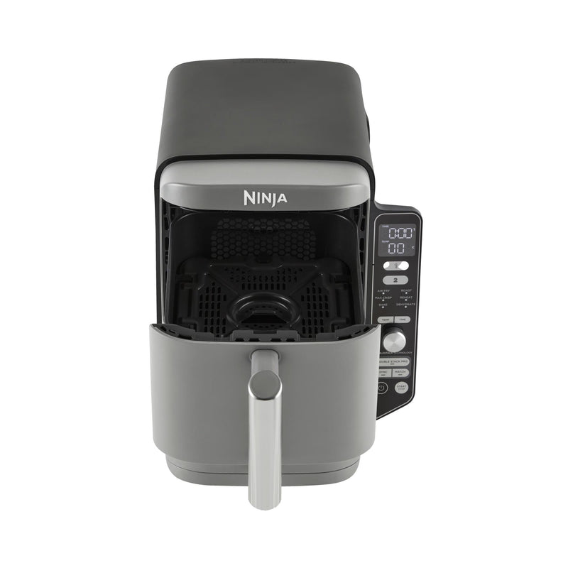 Ninja Double Stack XL SL400EU, 9,5 l karstā gaisa friteris, 2470 W, 2 vertikālas atvilktnes, 6 gatavošanas funkcijas, SYNC un MATCH, pelēks