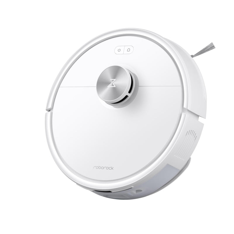Roborock Q7 TF+ robotizētais putekļsūcējs, 10 000 Pa, sausā un mitrā uzkopšana, PreciSense LiDAR, Dual Anti-Tangle, automātiskā putekļu iztukšošana, 3200 mAh, balts