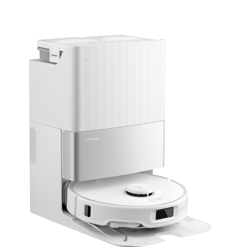 Roborock Qrevo Edge 5V1 QRES02-00, balts, robotizēts putekļsūcējs ar mitro un sauso uzkopšanu, 18 500 Pa, LiDAR, 5200 mAh, FlexiArm, automātisku putekļu iztukšošanu un mopu mazgāšanu