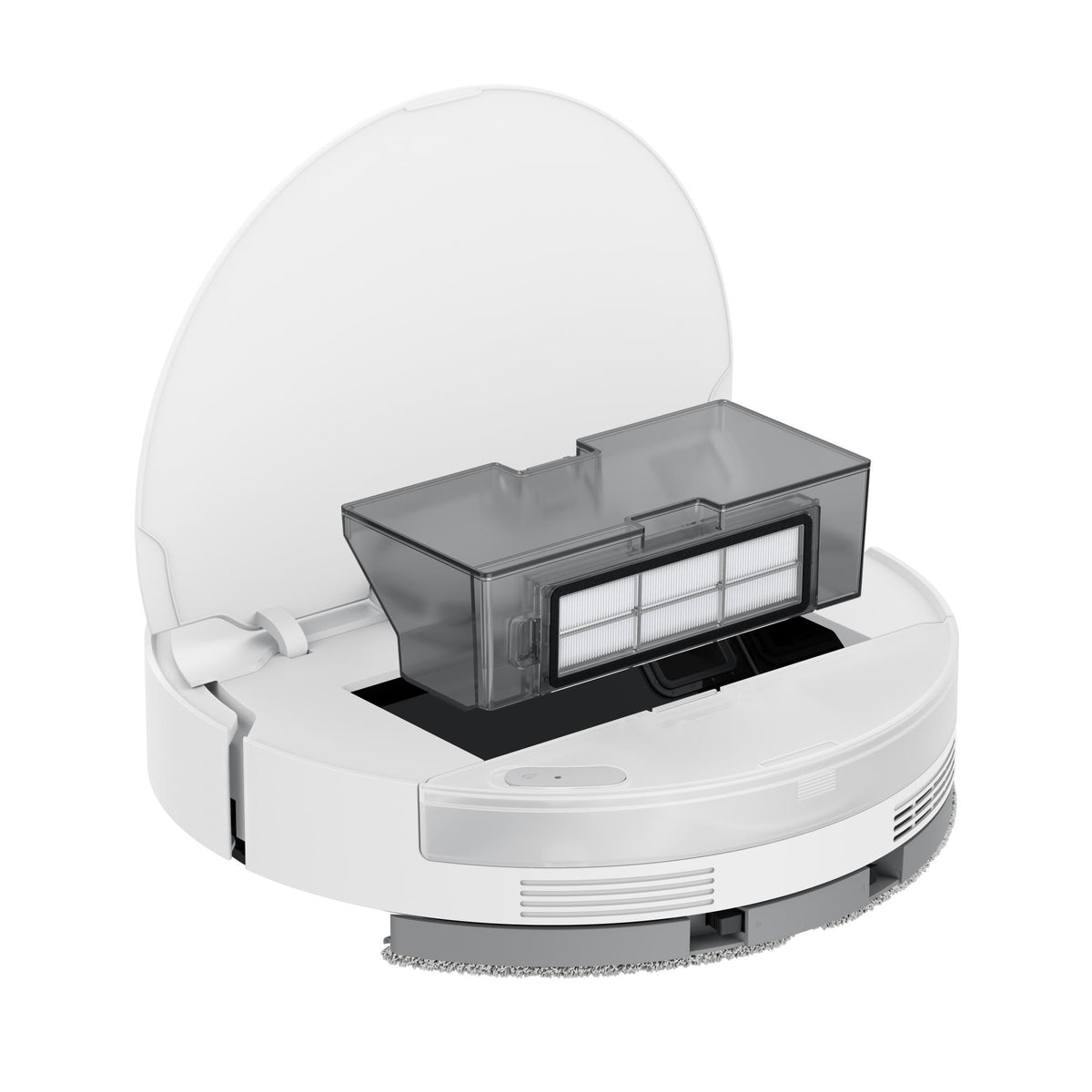 Dreame D20 Pro robotizētais putekļsūcējs, 13 000 Pa, sausā un mitrā uzkopšana, D-ToF LiDAR, SideReach izvelkamā birste, HyperStream DuoBrush, 5200 mAh, 0,7 l, balts, RLD43SA