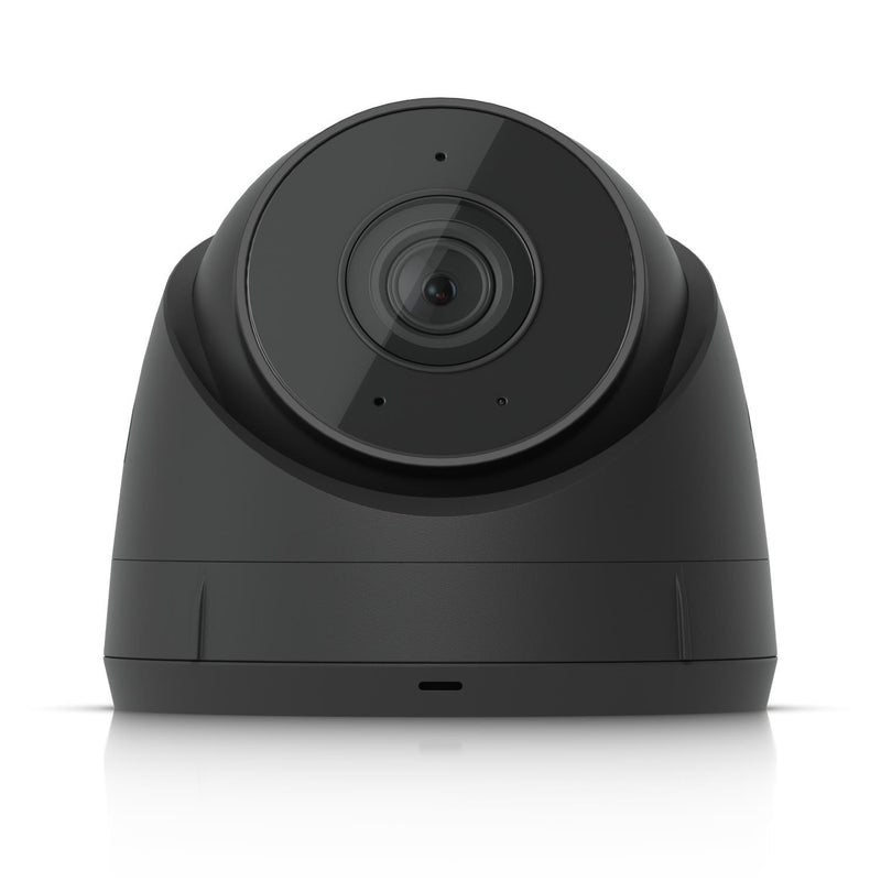 Ubiquiti G5 Turret Ultra 4 MP 2K āra kupolveida IP kamera, 2,8 mm, 102,4°, IR nakts redzamība līdz 30 m, cilvēku, transportlīdzekļu un dzīvnieku noteikšana, mikrofons, PoE, IP66, IK04, melna