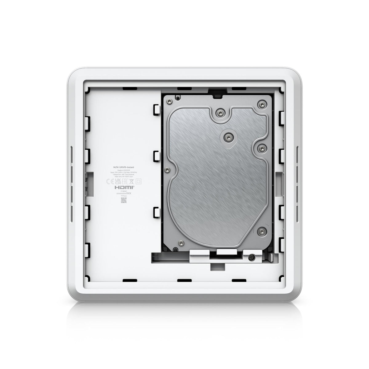 Ubiquiti UNVR-Instant, UniFi Protect tīkla videoreģistrators, 6 × PoE, 3,5" HDD, HDMI ViewPort, līdz 6 × 4K vai 15 × Full HD kamerām