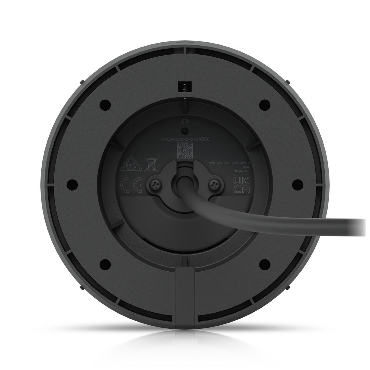 Ubiquiti G5 Turret Ultra 4 MP 2K outdoor dome IP camera, 2.8 mm, 102.4°, IR night vision up to 30 m, human, vehicle and animal detection, microphone, PoE, IP66, IK04, black