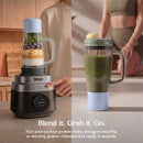 Ninja CrushBOSS LB401EUBK 3-in-1 blenderis ar 1200 W jaudu, 2,1 l krūzi un pārtikas smalcinātāju