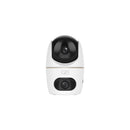 Dahua H3D-3F 3 MP iekštelpu Wi-Fi IP kamera ar 2 objektīviem, grozāma un noliekama, 3,6 mm, 79°/43°/94°, IR nakts redzamība līdz 30 m, H.265, Wi-Fi 6, Bluetooth, microSD līdz 256 GB