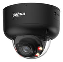 Dahua 6 MP āra kupolveida IP kamera, 2,8 mm, 109°, WizColor, Smart Dual Light, WDR 130 dB, WizMind, AcuPick, SMD 4.0, cilvēku un transportlīdzekļu noteikšana, 2 mikrofoni, skaļrunis, microSD līdz 1 TB, PoE+, IP67, IK10, melna