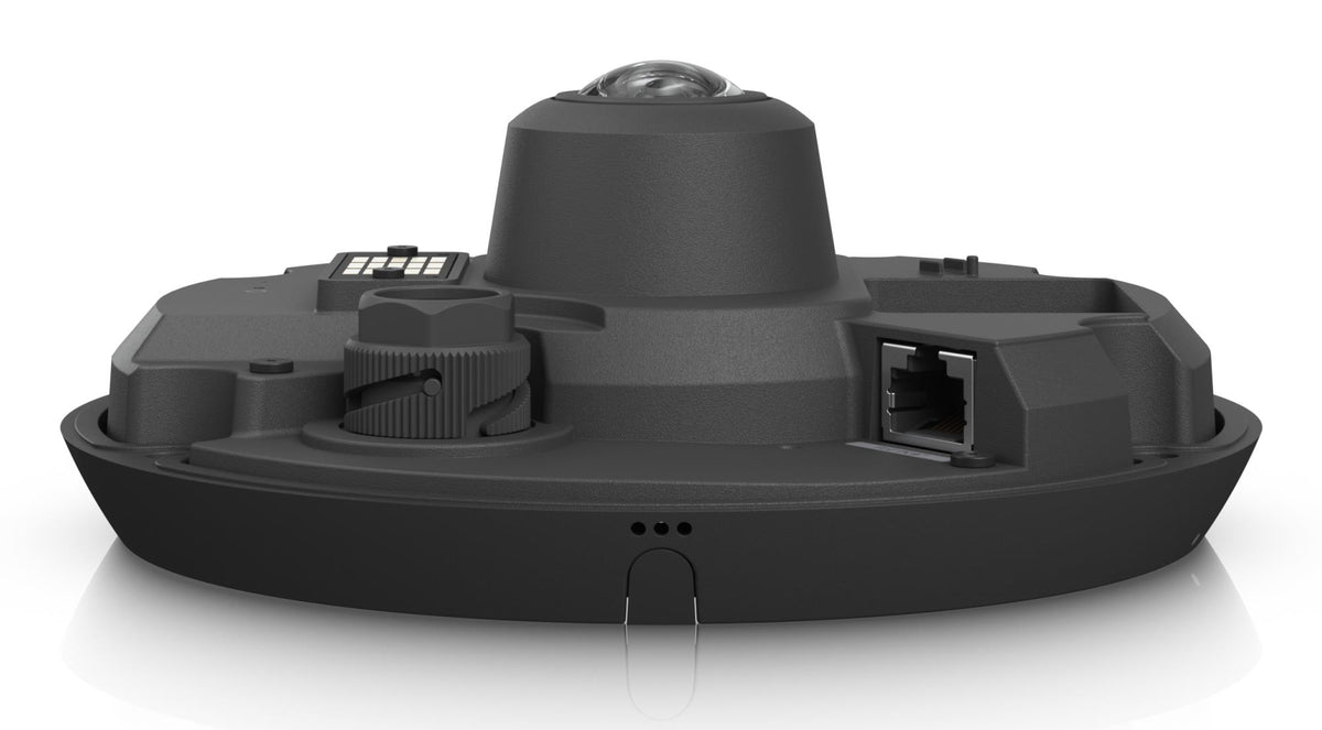 Ubiquiti 12 MP 360° Panoramic IP Camera G6 Pro 360, 1/1.6″ Sensor, 3504 × 3504, 180° Viewing Angle, Digital PTZ Function, Smart IR up to 15 m, 2-Way Audio, PoE+, microSD, IP66, IK10, Black