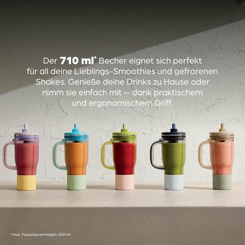 Ninja BlendBOSS DB351EUCY 1100 W blenderis ar 710 ml ceļojumu krūzi un Auto-iQ