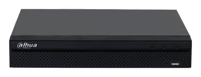 Dahua NVR2104HS-P-4KS3, 4 kanālu Lite tīkla videoreģistrators ar 4 PoE portiem, līdz 12 MP IP kamerām, 1 × SATA līdz 20 TB, 80 Mb/s, SMD Plus, HDMI 4K, Smart H.265+