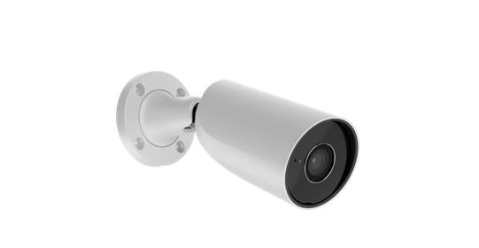 Ajax BulletCam 5MP IP kamera, 4mm, IR 35m, AI, WDR, mikrofons, microSD, PoE, IP65, balta