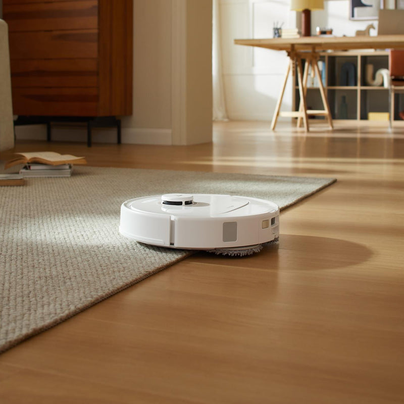 Roborock Qrevo C Pro White QRRCP02-00, robotizēts putekļsūcējs ar sauso un mitro uzkopšanu, 18 500 Pa, LiDAR navigāciju un pašattīrīšanās staciju