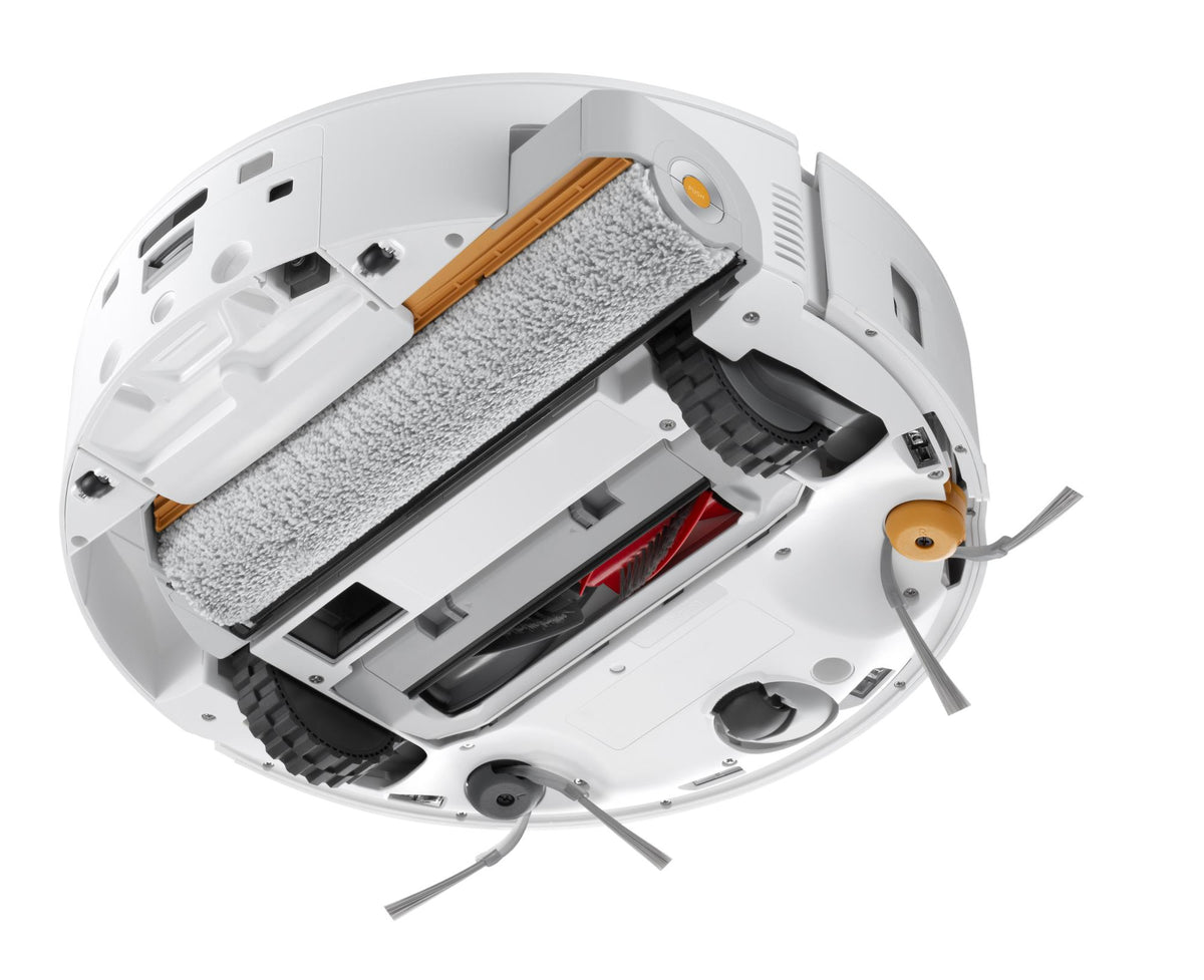 Roborock Qrevo Curv 2 Flow robotic vacuum cleaner, 20,000 Pa, dry and wet cleaning, LiDAR navigation, automatic docking with water refill and wastewater drainage, 5200 mAh, white