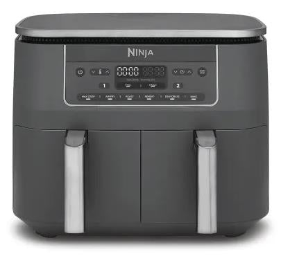 Ninja Dual Zone DZ300EU, 2470 W, 7,6 l karstā gaisa friteris ar 2 neatkarīgām 3,8 l zonām, 6 gatavošanas funkcijām, SYNC un MATCH režīmiem