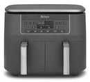 Ninja Dual Zone DZ300EU, 2470 W, 7,6 l karstā gaisa friteris ar 2 neatkarīgām 3,8 l zonām, 6 gatavošanas funkcijām, SYNC un MATCH režīmiem