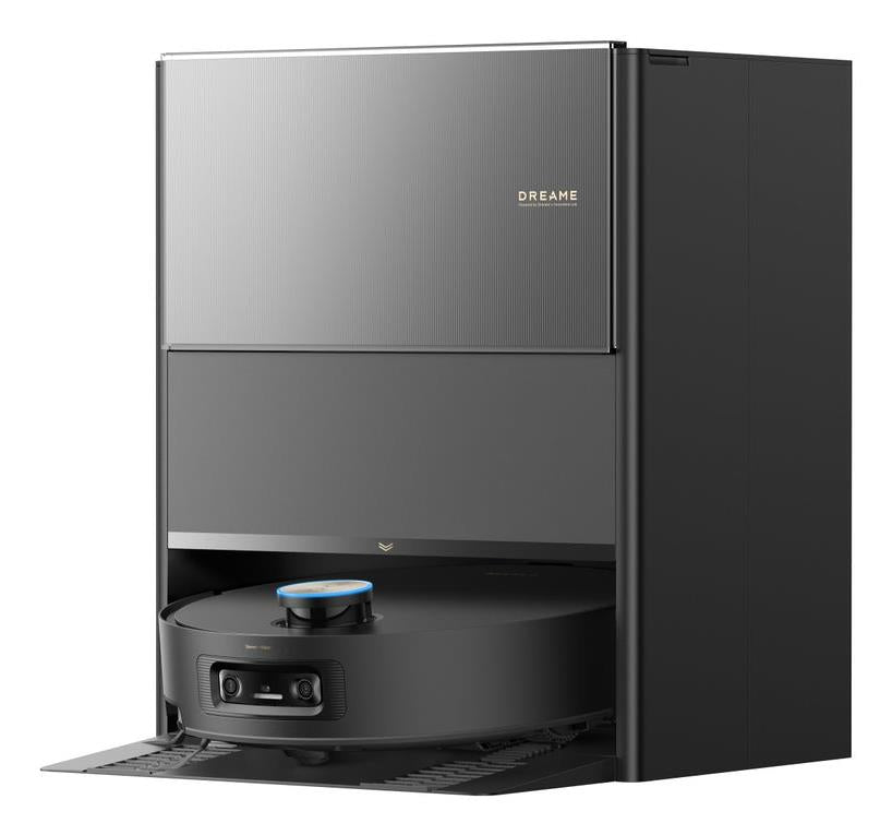 Dreame Aqua10 Ultra Roller Complete robotizētais putekļsūcējs ar sauso un mitro uzkopšanu, 30 000 Pa, AquaRoll™ rullītis, 100 °C mopu mazgāšana, LiDAR navigācija, AI šķēršļu atpazīšana, 6400 mAh, automātiskā dokstacija, melns