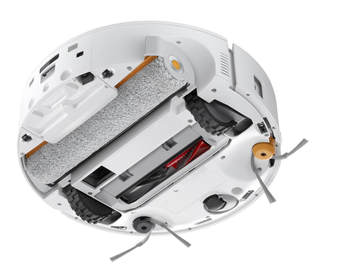 Roborock Qrevo Curv 2 Flow robotic vacuum cleaner, 20,000 Pa, dry and wet cleaning, LiDAR navigation, automatic docking with water refill and wastewater drainage, 5200 mAh, white