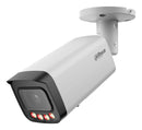 Dahua WizSense IPC-HFW21249T-AS-IL 12 MP āra bullet IP kamera, 2,8 mm, 112°, Smart Dual Light, IR un baltā gaisma līdz 30 m, H.265+, WDR, cilvēku un transportlīdzekļu noteikšana, mikrofons, microSD līdz 256 GB, PoE, IP67, IK10, balta
