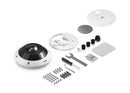 Ubiquiti G6 Pro 360 12 MP panorāmas IP kamera, 180° skata leņķis, digitālā PTZ, viedais IR līdz 15 m, cilvēku, transportlīdzekļu un dzīvnieku noteikšana, divvirzienu audio, microSD, PoE+, IP66, IK10, balta