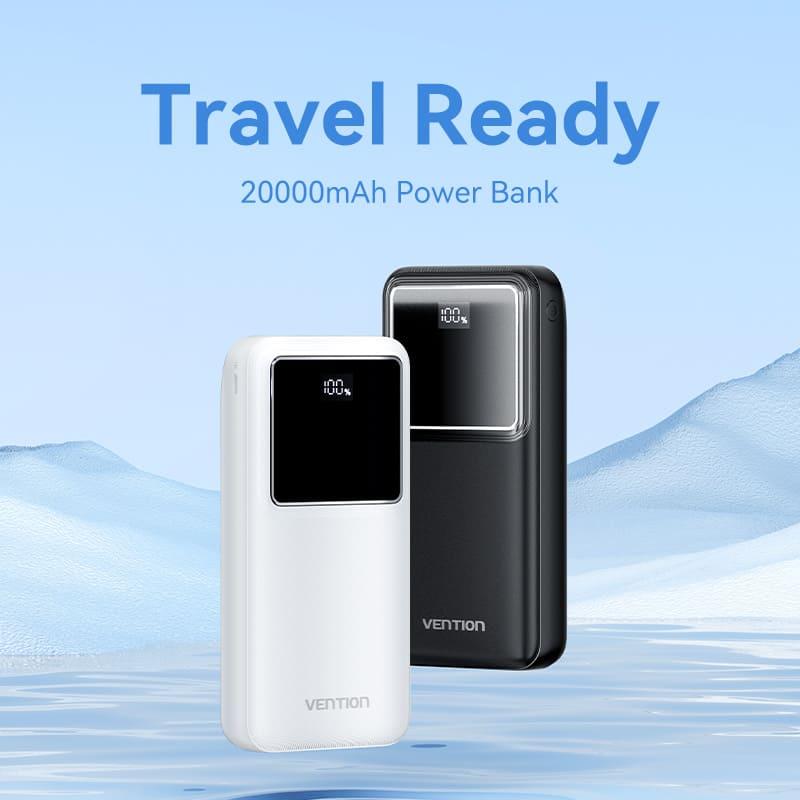 Vention FHLB0 ārējais akumulators 20 000 mAh, 22,5 W, melns