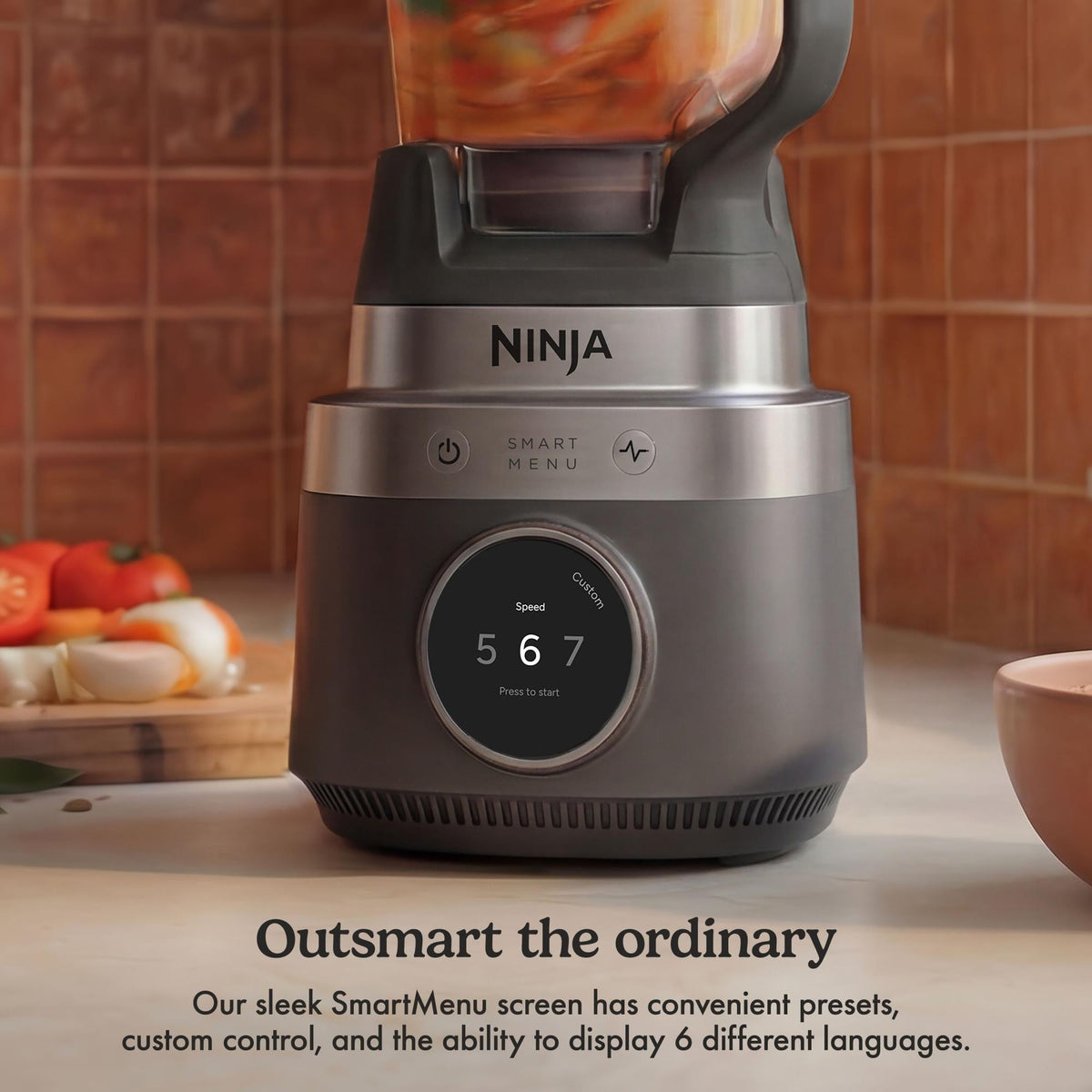 Ninja CrushBOSS LB401EUBK 3-in-1 blenderis ar 1200 W jaudu, 2,1 l krūzi un pārtikas smalcinātāju