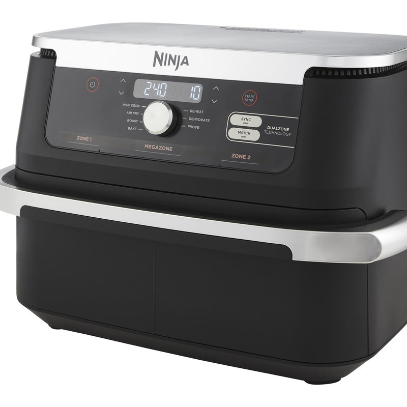 Ninja Foodi FlexDrawer AF500EU, 2470 W, 10,4 l karstā gaisa friteris ar MegaZone, 2 neatkarīgām 5,2 l zonām, 7 gatavošanas programmām, SYNC un MATCH funkcijām