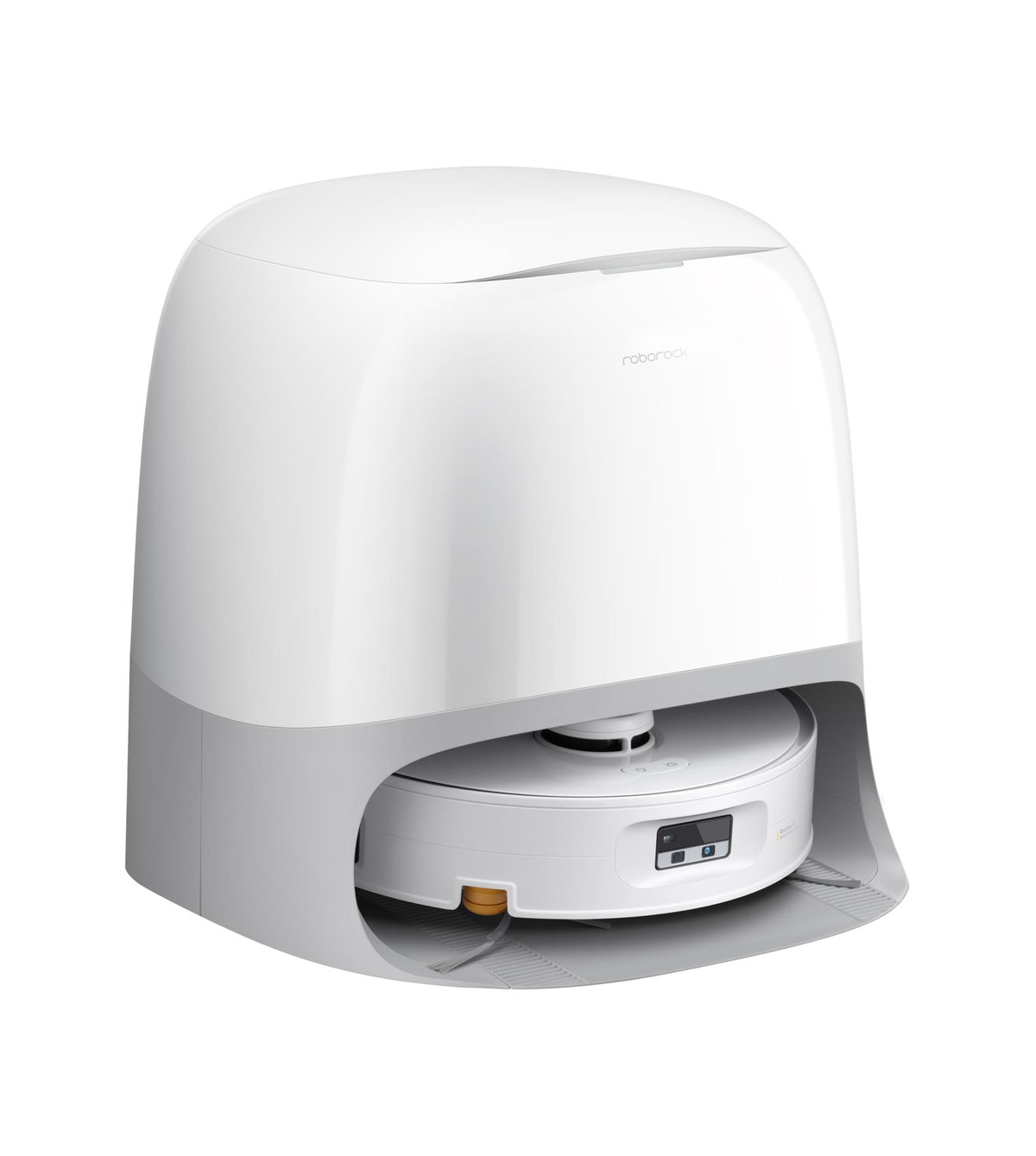 Roborock Qrevo Curv 2 Flow robotic vacuum cleaner, 20,000 Pa, dry and wet cleaning, LiDAR navigation, automatic docking with water refill and wastewater drainage, 5200 mAh, white