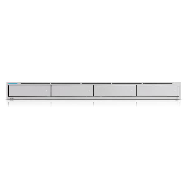 Ubiquiti UNVR, UniFi Protect tīkla videoreģistrators, 4 × 2,5"/3,5" HDD, RAID aizsardzība, līdz 18 × 4K vai 60 × Full HD kamerām, 1 GbE + 10 GbE SFP+