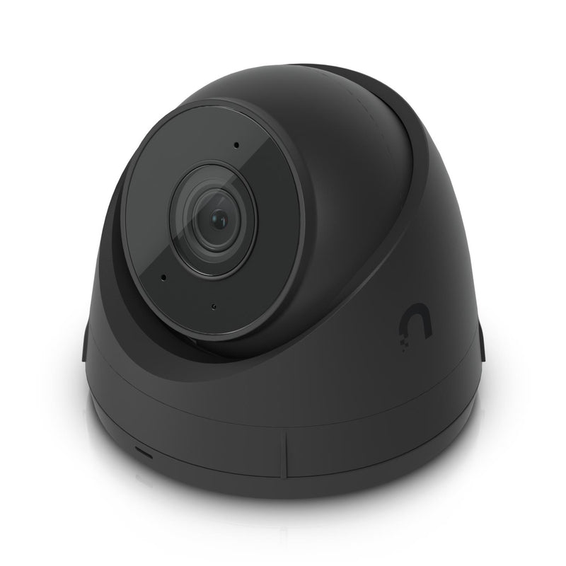 Ubiquiti G5 Turret Ultra 4 MP 2K āra kupolveida IP kamera, 2,8 mm, 102,4°, IR nakts redzamība līdz 30 m, cilvēku, transportlīdzekļu un dzīvnieku noteikšana, mikrofons, PoE, IP66, IK04, melna