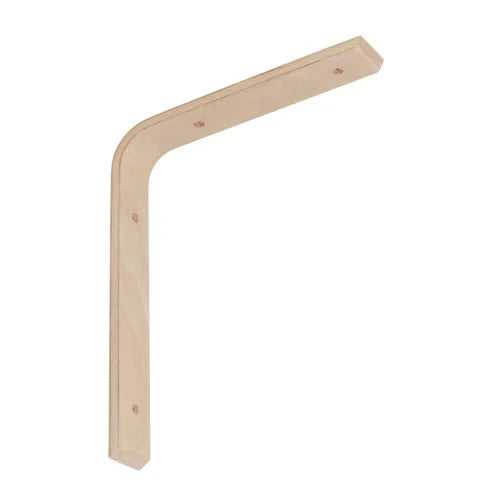2-Piece Bracket Set_Autonomous Heater Wall Mount Wooden Bracket Kit, 25x30 cm, Oak