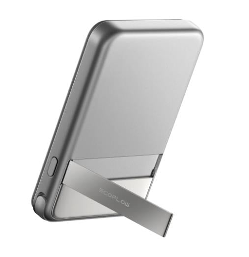 EcoFlow RAPID 5000mAh Bezvadu Power Bank ar magnētisko uzlādi - sudraba krāsā