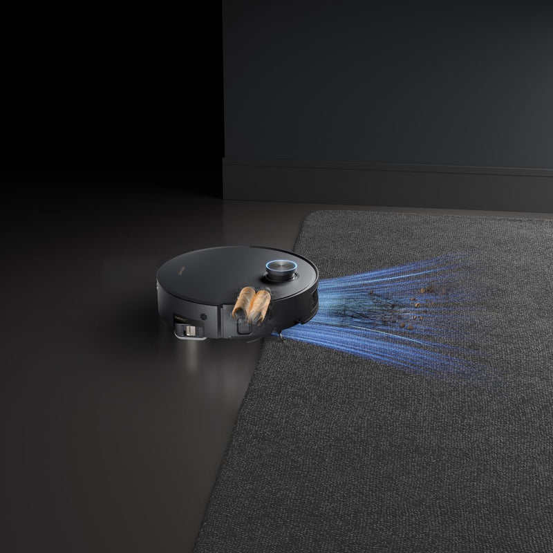 Dreame Aqua10 Ultra Track Complete robotizētais putekļsūcējs, 25 000 Pa, sausā un mitrā uzkopšana, TrackSync Roller, LiDAR, AI šķēršļu noteikšana, automātiskā dokstacija, 6400 mAh, melns