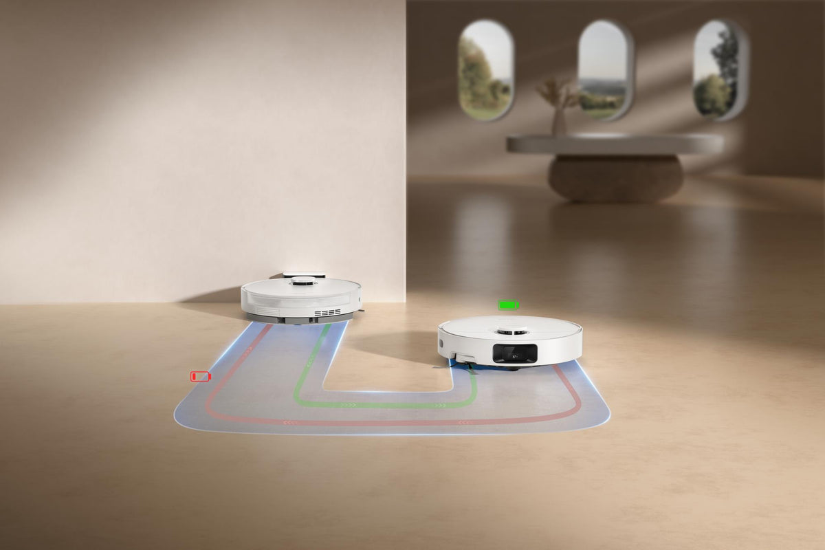 Dreame D20 Pro robotizētais putekļsūcējs, 13 000 Pa, sausā un mitrā uzkopšana, D-ToF LiDAR, SideReach izvelkamā birste, HyperStream DuoBrush, 5200 mAh, 0,7 l, balts, RLD43SA