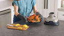 Ninja CRISPi FN101EUST, 4-in-1 pārnēsājams stikla karstā gaisa friteris, 1700 W, 3,8 l un 1,4 l CleanCrisp tvertnes, Air Fry, Roast, Reheat, Keep Warm, bēšs
