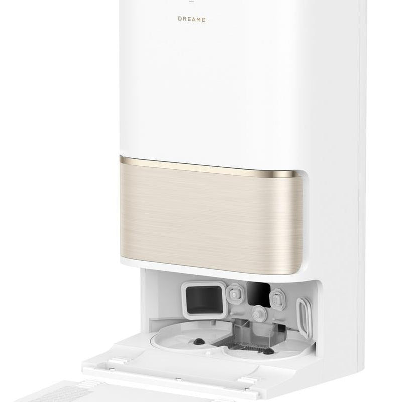 Dreame L50 Pro Ultra robotizētais putekļsūcējs, 19 500 Pa, sausā un mitrā uzkopšana, VersaLift LiDAR, AI šķēršļu noteikšana, automātiskā dokstacija, 6400 mAh, balts — RLL84CE