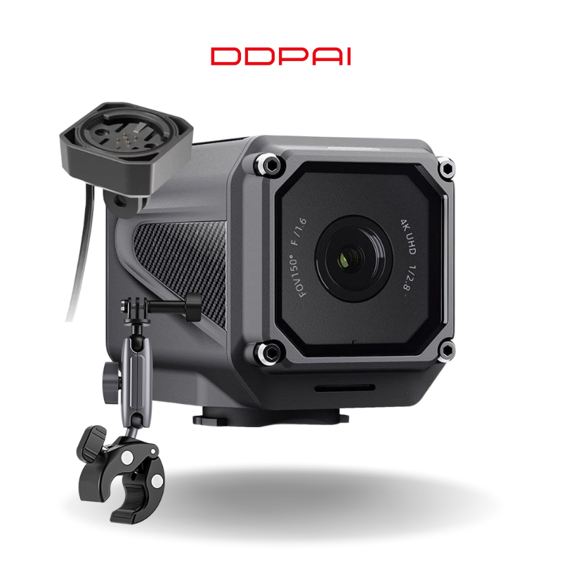 DDPAI Ranger 4K Action Cam – motociklam, velobraukšanai un piedzīvojumiem | GPS, Wi-Fi, NightVIS, IP67, 150 min darbība
