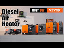12V 8 kW VEVOR Dīzeļa gaisa sildītājs All-in-one 1 ar LCD tālvadības pulti automašīnām, dzīvojamajiem furgoniem un iekštelpām